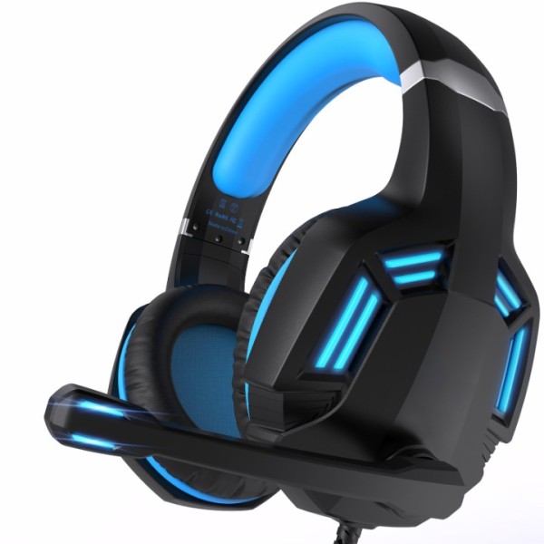 KHAZNEH GH-4 3.5mm Game Gaming Headphone Headset Earphone Headband with Microphone LED Light for Laptop Tablet Mobile PhonesMobile phones or PS4 /PS4 pro/PS4 slim/Xbox one/Xbox one S/Xbox one X/PS5